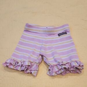 Matilda Jane Play Condition Sz 6 Shorts Shorties Pink Yellow Stripe